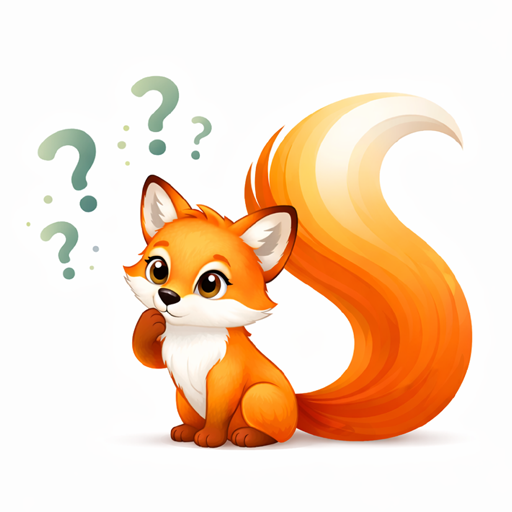 Illustration eines Maskottchens Fuchs mit Fragezeichen als Symbol für die FAQs rund um die Lerntherapie, Dyskalkulie und LRS